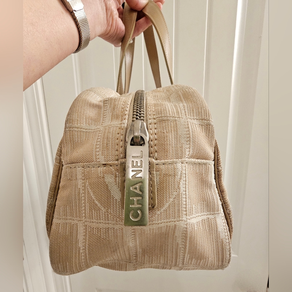 CHANEL Travel Line Jacquard Bowler Bag - Picture 6 of 15